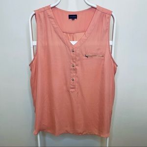 Zenobia NWOT Sleeveless Blouse - Coral
